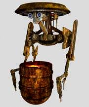 Mustafar panning droid